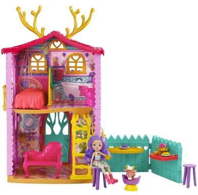Enchantimals, Domek Jelonków, zestaw do zabawy z lalką i figurką