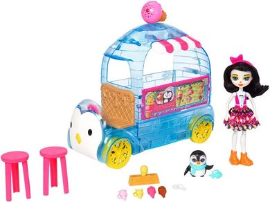Enchantimals, Mobilna budka z lodami, lalka z akcesoriami