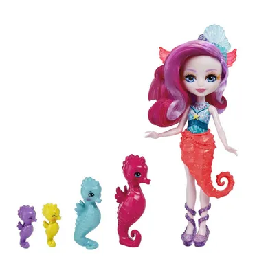 Enchantimals, Rodzinka Koników Morskich, Sedda Seahorse, lalka i figurki