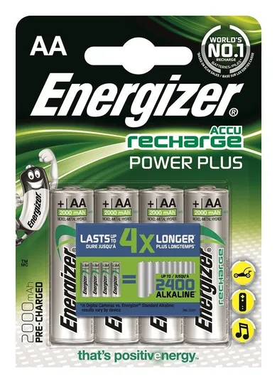 Energizer, akumulator Power Plus AA L91 2000 mAh, 4 szt.