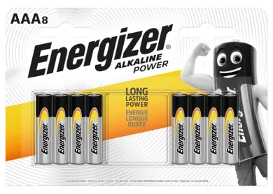 Energizer, Alkaline Power, baterie, 8xAAA, LR03