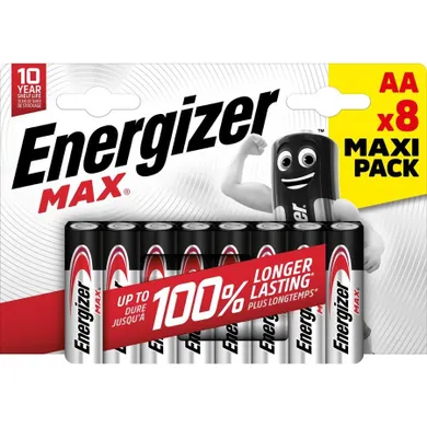 Energizer, bateria Max AA, LR6, 8 szt.