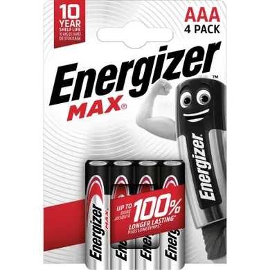 Energizer, baterie alkaliczne, Max AAA LR03, 4 szt.