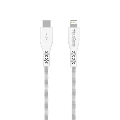 Energizer, Hardcase, kabel typ-C/8-pin, 2 m, biały, Lifetime