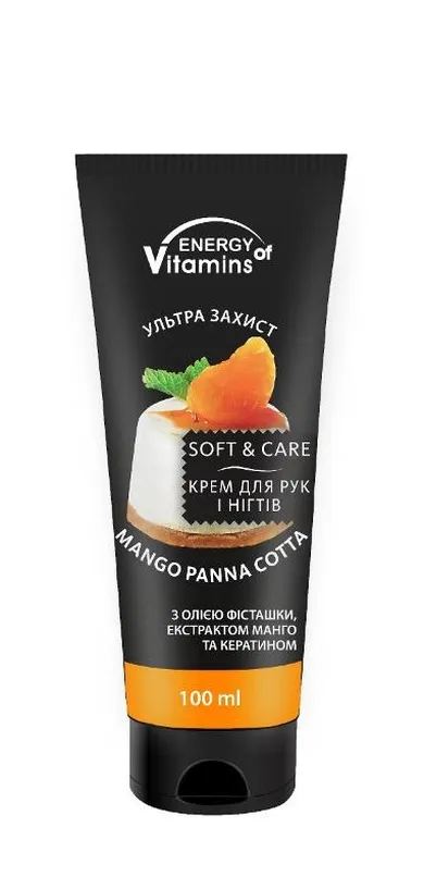 Energy Of Vitamins, krem do rąk, mango, panna cotta, 100 ml