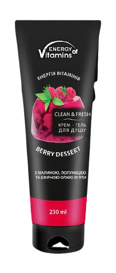Energy Of Vitamins, żel pod prysznic, Berry dessert, 230 ml