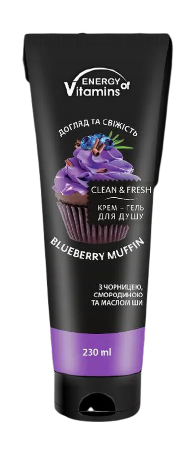 Energy Of Vitamins, żel pod prysznic, blueberry muffin, 230 ml