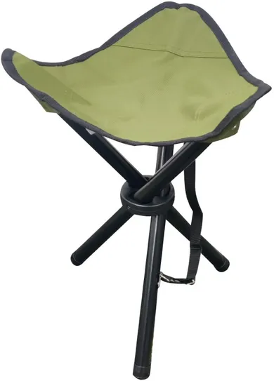 Enero Camp, krzesło turystyczne, taboret składany, zielony, 29-29-35 cm