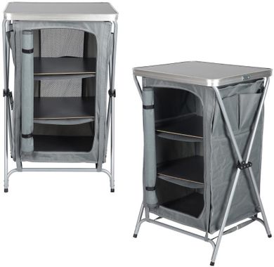 Enero Camp, szafa turystyczna z 3 półkami, składana, 60-51-98 cm