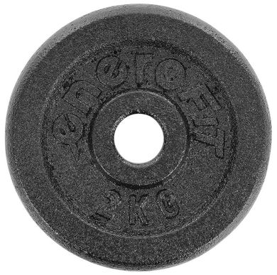 Enero Fit, FI26,5, obciążenie żeliwne, czarne, 2 kg
