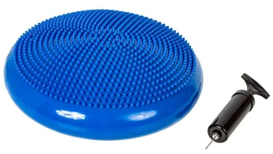 Enero Fit, poduszka sensomotoryczna z pompką, niebieska, 33 cm