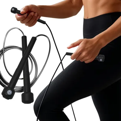 Enero Fit, skakanka szybkościowa, czarna, 285 cm