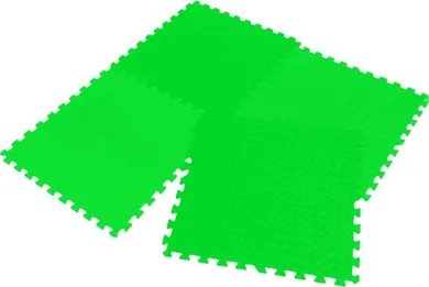 Enero, mata, puzzle piankowe, zielona, 60-60 cm, 4 szt.