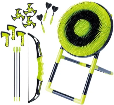 Enero, zestaw gier 4w1, dart/łuk/siekierka/shuriken