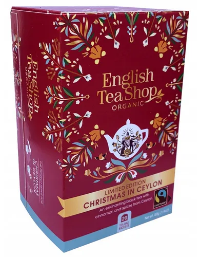 English Tea Shop, Bio Christmas In Ceylon, herbata, 20 saszetek