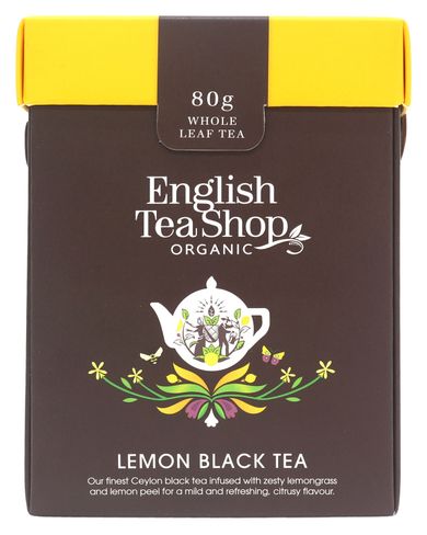 English Tea Shop, Bio Lemon Black Tea, herbata, 80g
