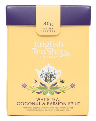 English Tea Shop, Bio White Tea Coconut&Passion Fruit, herbata, 80g