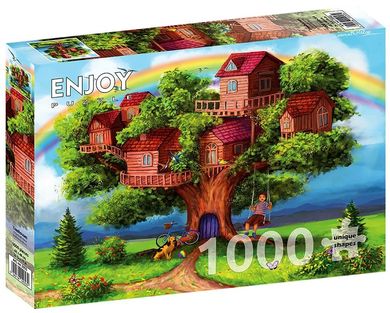 Enjoy, Domki na drzewie, puzzle, 1000 elementów