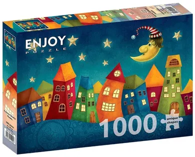 Enjoy, Kolorowe domy, puzzle, 1000 elementów