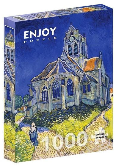 Enjoy, Kościół w Auvers, Vincent van Gogh, puzzle, 1000 elementów