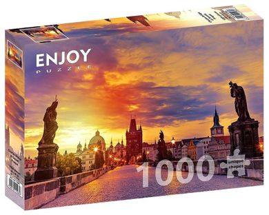 Enjoy, Most Karola w Pradze, Czechy, puzzle, 1000 elementów
