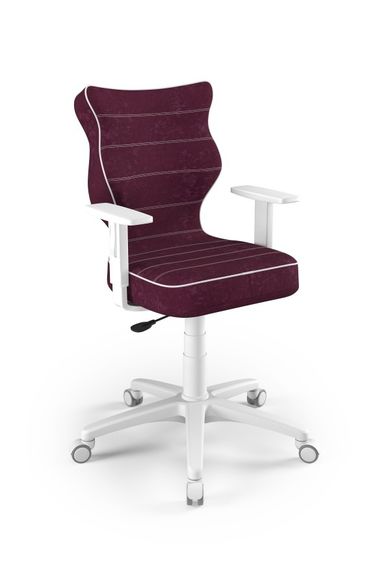 Entelo, Duo, krzesło biurowe z podłokietnikami, wzrost 159-188 cm, fioletowe