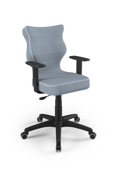 Entelo, Duo, krzesło biurowe z podłokietnikami, wzrost 159-188 cm, niebieskie