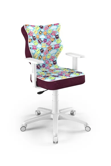 Entelo, Duo, krzesło biurowe z podłokietnikami, wzrost 159-188 cm, sowy