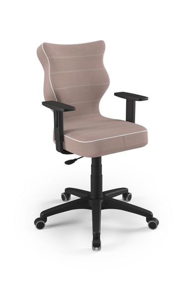 Entelo, Duo, krzesło biurowe z podłokietnikami, wzrost 159-188, różowe