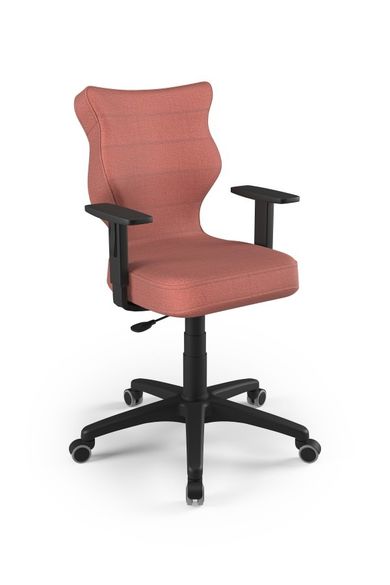 Entelo, Duo, krzesło młodzieżowe z podłokietnikami, wzrost 146-176,5 cm, różowe