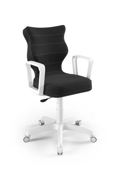 Entelo, Norm, krzesło biurowe z podłokietnikami, wzrost 159-188 cm, antracytowy