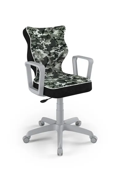 Entelo, Norm, krzesło biurowe z podłokietnikami, wzrost 159-188 cm, moro