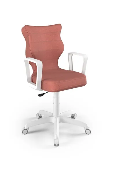 Entelo, Norm, krzesło biurowe z podłokietnikami, wzrost 159-188 cm, różowe