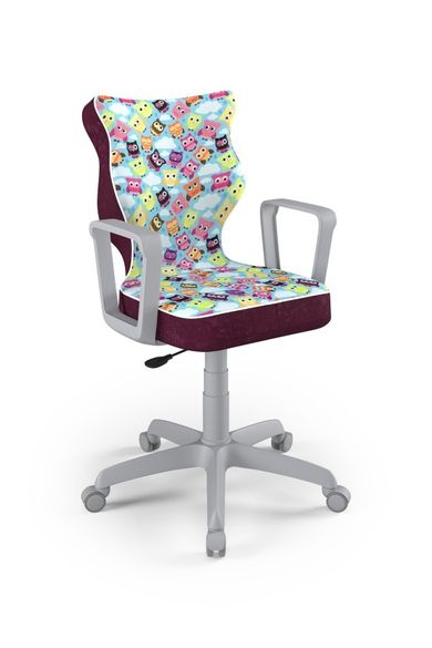 Entelo, Norm, krzesło biurowe z podłokietnikami, wzrost 159-188 cm, sowy