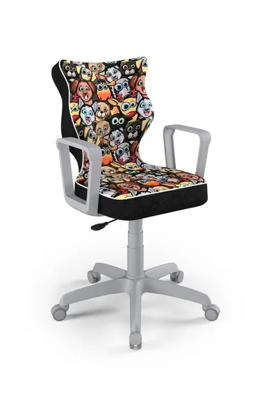 Entelo, Norm, krzesło biurowe z podłokietnikami, wzrost 159-188 cm, zwierzaki