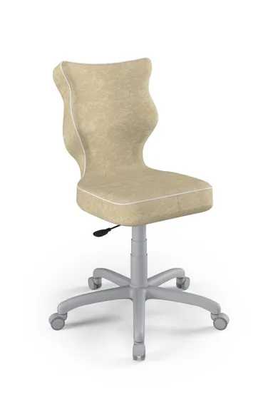 Entelo, Petit, krzesło biurowe, rozmiar 6, wzrost 159-188 cm, beżowe