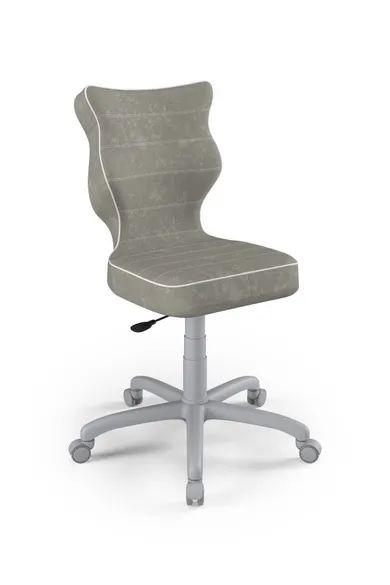Entelo, Petit, krzesło biurowe, rozmiar 6, wzrost 159-188 cm, szare
