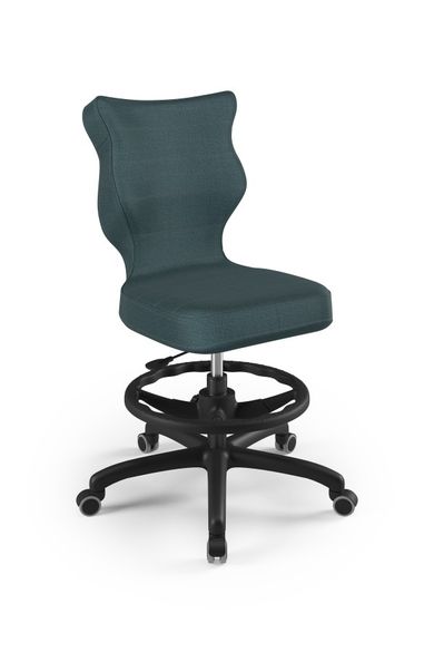 Entelo, Petit, krzesło biurowe z podnóżkiem, wzrost 159-188 cm, niebieskie