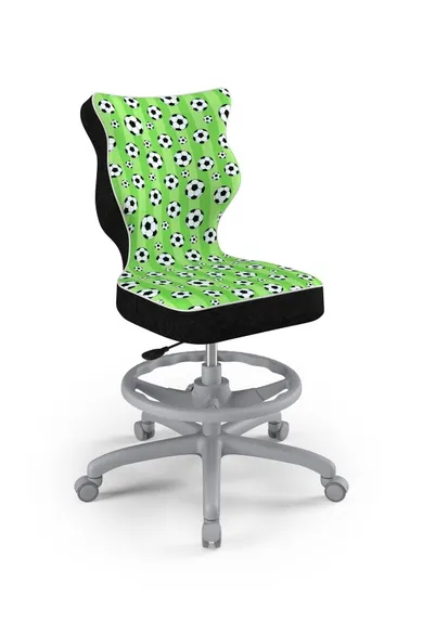 Entelo, Petit, krzesło biurowe z podnóżkiem, wzrost 159-188 cm, piłki