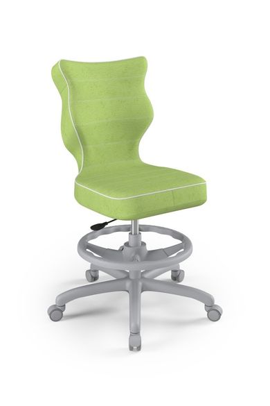Entelo, Petit, krzesło biurowe z podnóżkiem, wzrost 159-188 cm, zielone