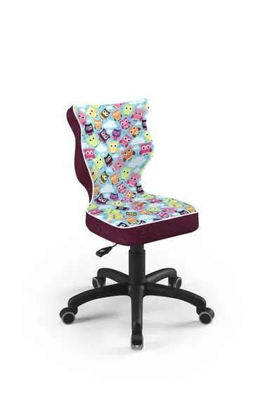 Entelo, Petit, krzesło dziecięce, wzrost 119-142 cm, sowy