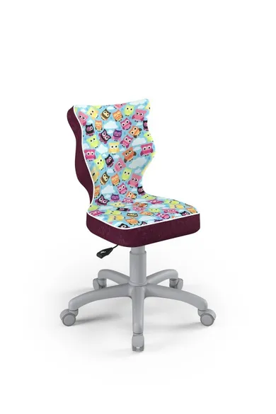 Entelo, Petit, krzesło dziecięce, wzrost 119-142 cm, sowy