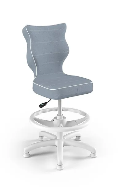 Entelo, Petit, krzesło dziecięce z podnóżkiem, niebieski, wzrost 119-142 cm