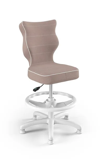 Entelo, Petit, krzesło dziecięce z podnóżkiem, różowy, wzrost 119-142 cm