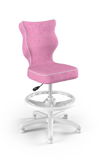 Entelo, Petit, krzesło dziecięce z podnóżkiem, różowy, wzrost 133-159 cm