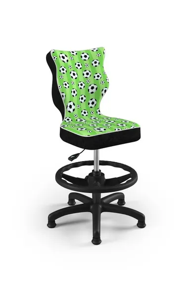 Entelo, Petit, krzesło dziecięce z podnóżkiem, wzrost 133-159 cm, piłki