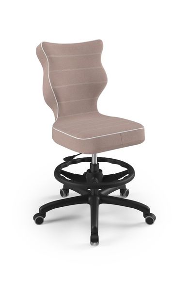 Entelo, Petit, krzesło młodzieżowe z podnóżkiem, wzrost 146-176,5 cm, różowe