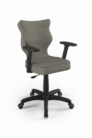 Entelo, Uni, krzesło biurowe z podłokietnikami, wzrost 159-188 cm, szary