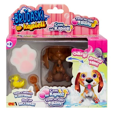 Epee, Brudaski w kąpieli, Pieski, Beagle czarno-brązowy, zestaw z figurką