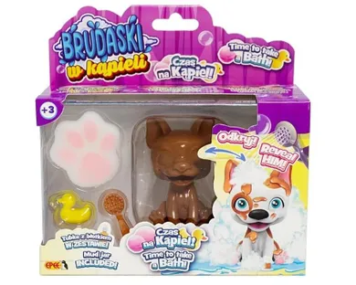 Epee, Brudaski w kąpieli, Pieski, Boston, zestaw z figurką